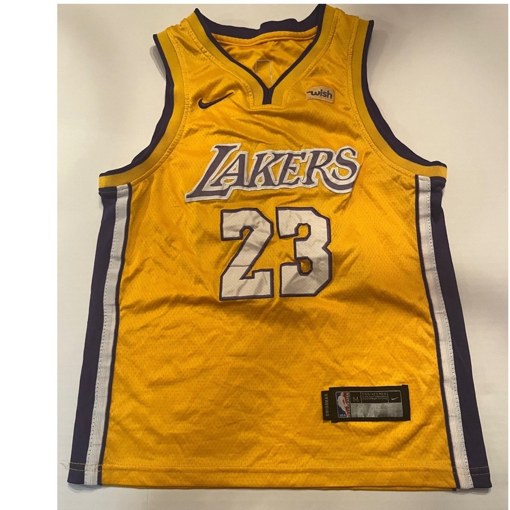 Nike Lakers Lebron James #23 Swingman NBA Youth Sleeveless‎ Shirt Size Medium